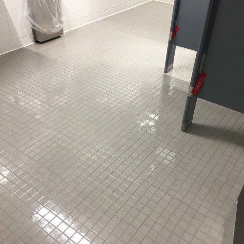 Ceramic (tile and grout) after service