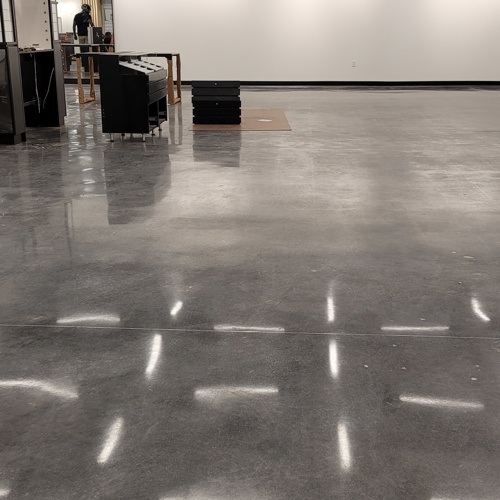Concrete after service