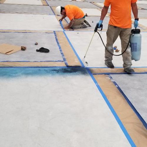 Concrete before service
