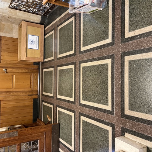Terrazzo before service